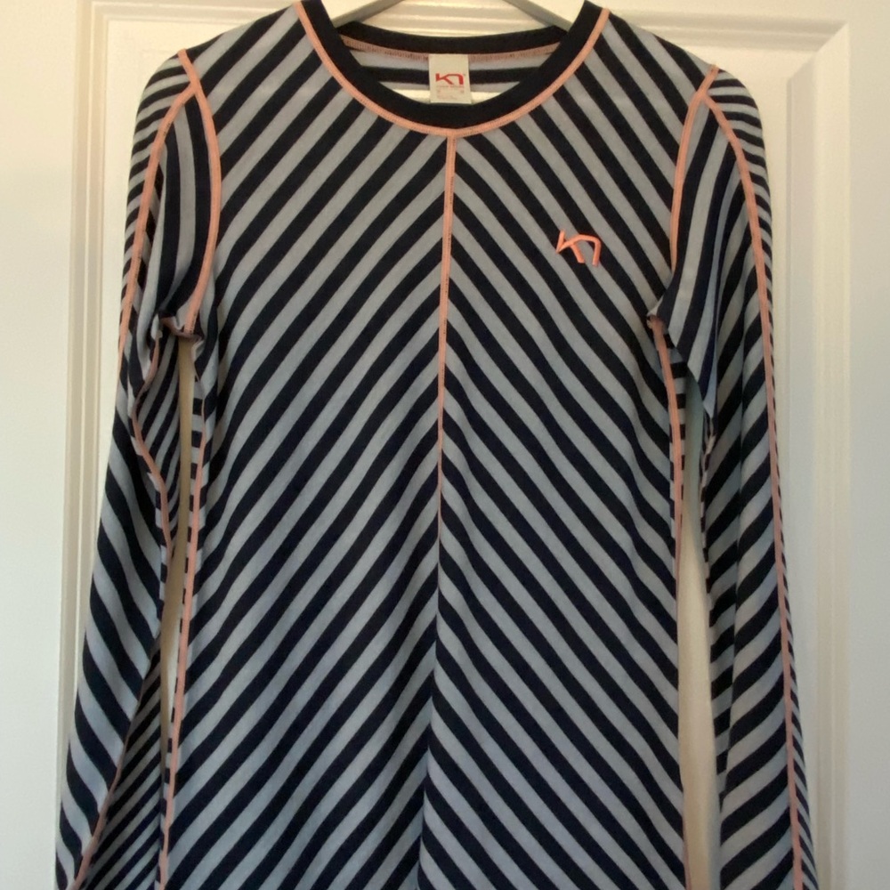 Kari Traa Striped Wool Top Sz M